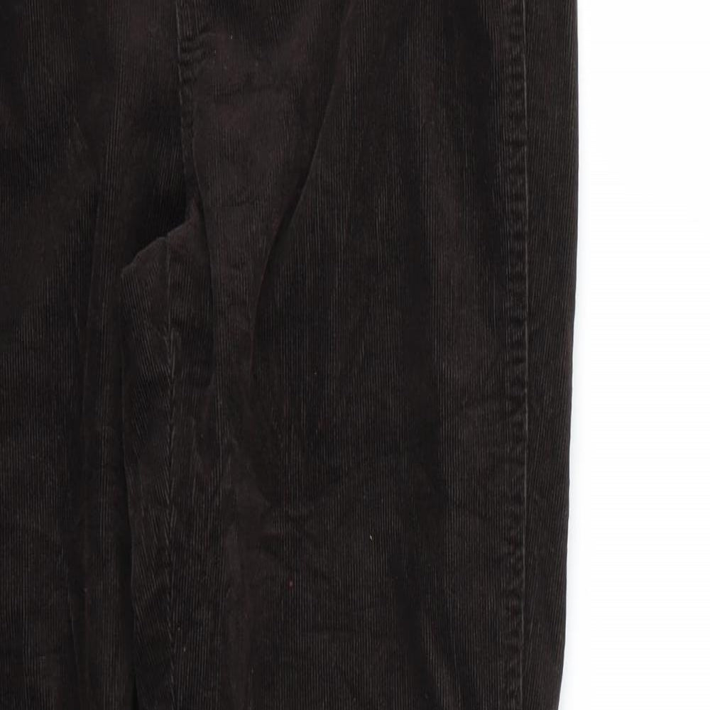 Mens UK Size 26 Preworn Regular Fit Skinny Brown Jeans