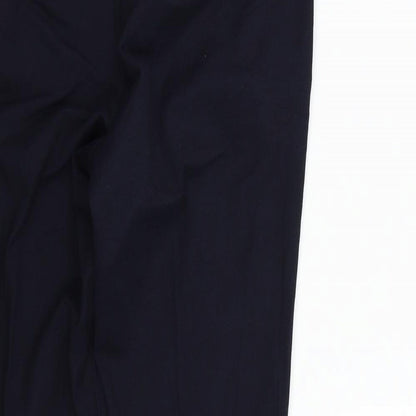 Womens UK Size 8 M&S Regular Fit  Blue Trousers