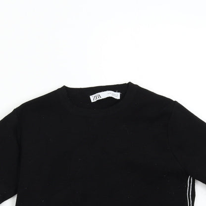Womens UK Size M Zara Black Pullover Jumper