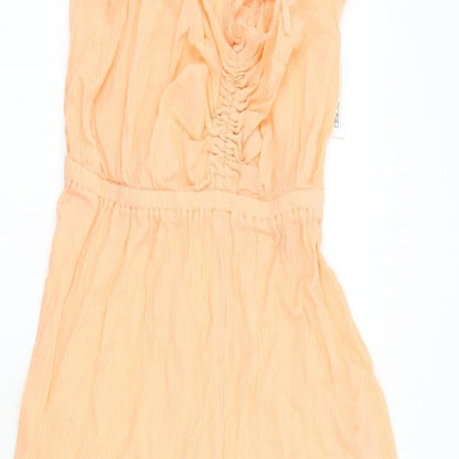 Womens UK Size 8 ASOS One-Piece Orange Jumpsuit