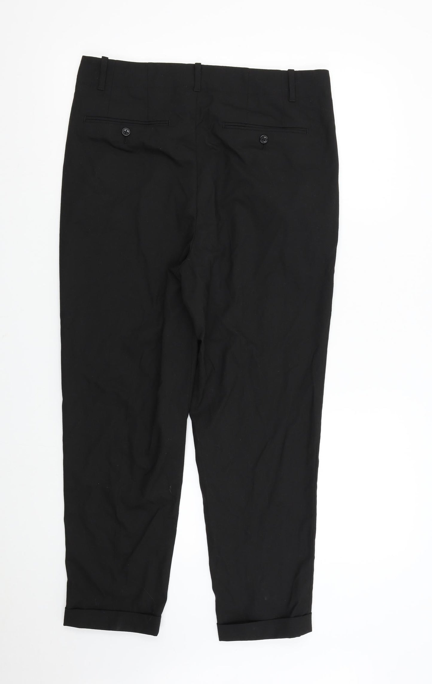Womens UK Size 34 ASOS Regular Fit  Black Trousers