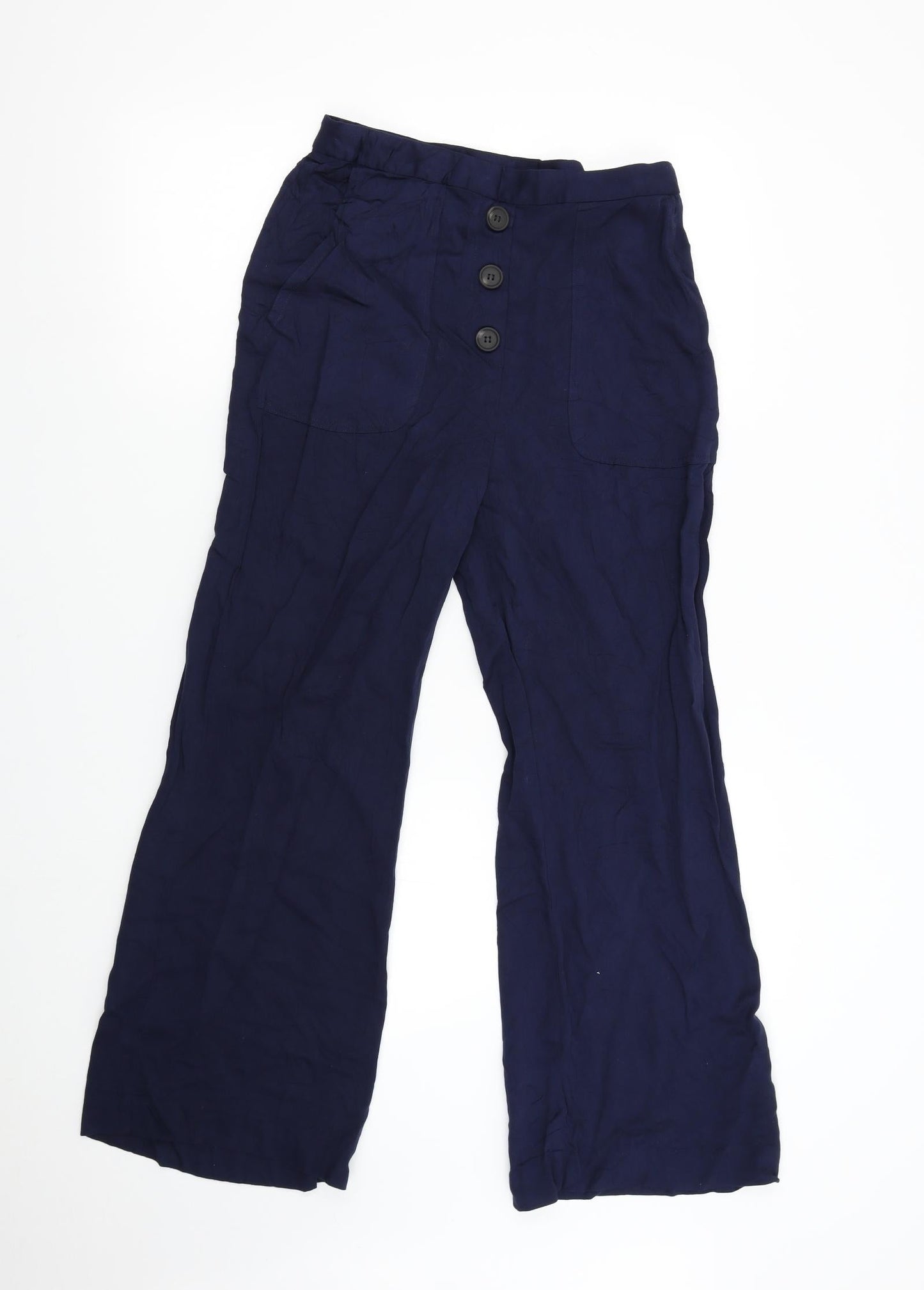 Womens UK Size S VERO MODA Regular Fit  Blue Trousers