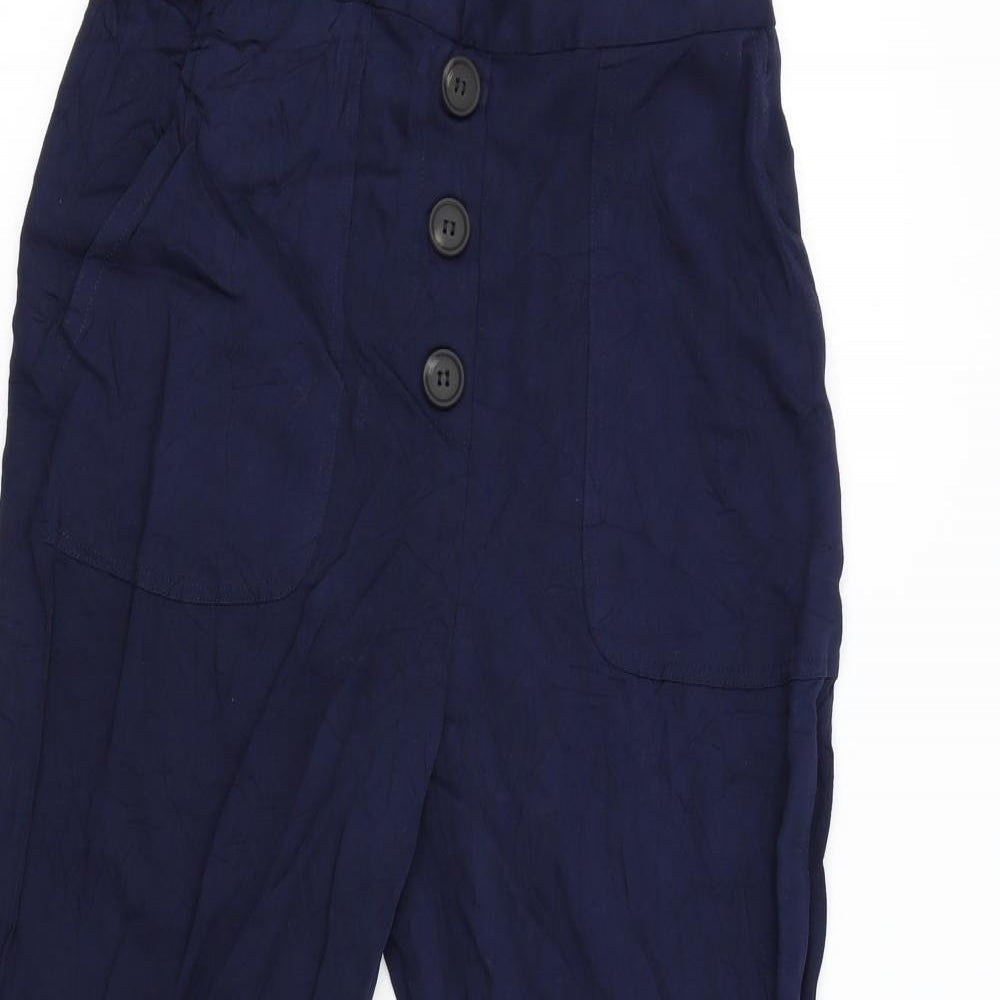 Womens UK Size S VERO MODA Regular Fit  Blue Trousers