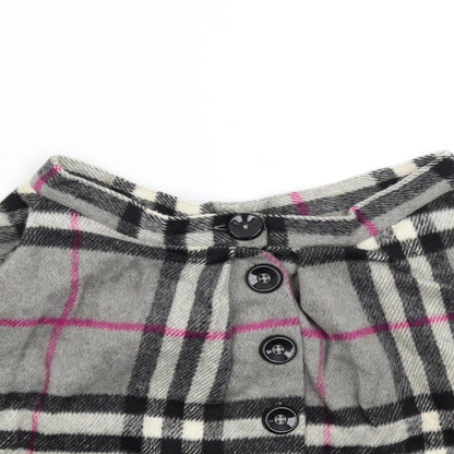 ikandi Womens Grey Check  Mini Skirt Size 10