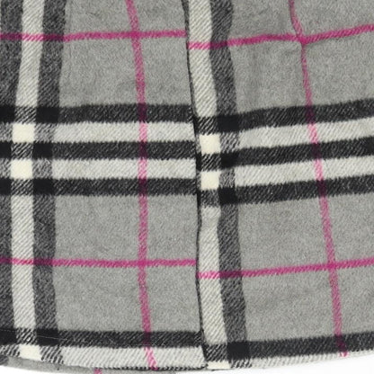 ikandi Womens Grey Check  Mini Skirt Size 10