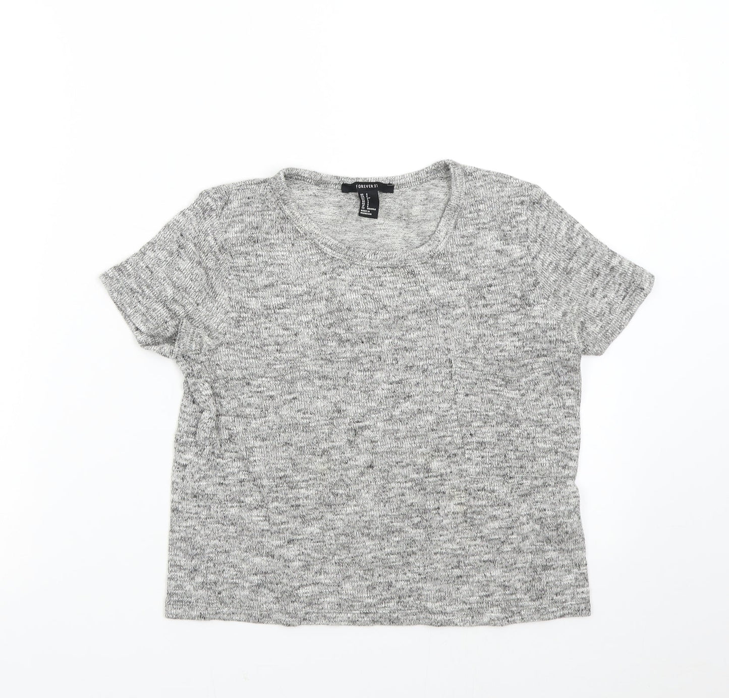 FOREVER 21 Womens Grey  Knit Pullover Jumper Size S