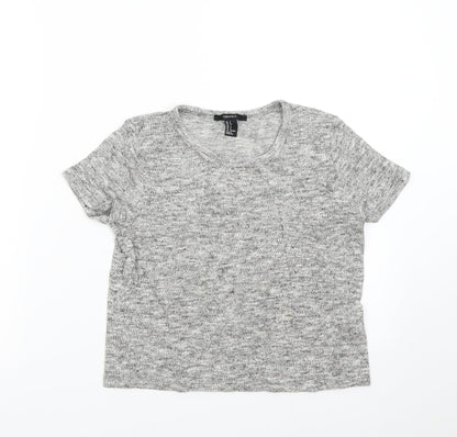 FOREVER 21 Womens Grey  Knit Pullover Jumper Size S