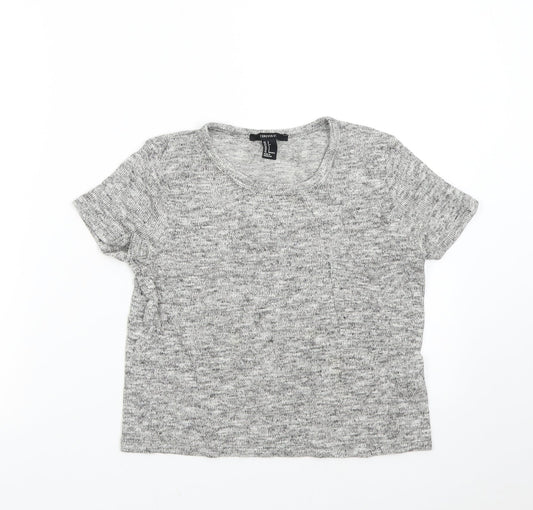 FOREVER 21 Womens Grey  Knit Pullover Jumper Size S