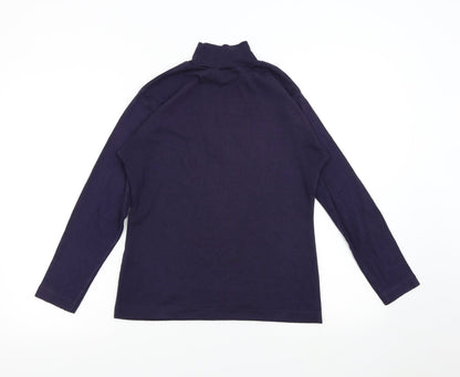 Womens UK Size M Poppy Purple Pullover Jumper