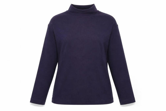 Front view of Poppy women’s purple knit jumper, size M