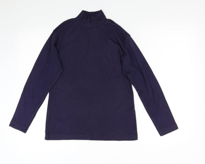 Womens UK Size M Poppy Purple Pullover Jumper