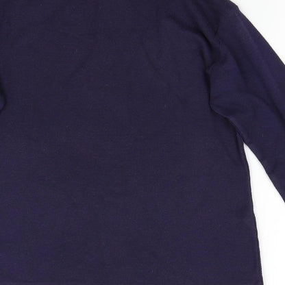Womens UK Size M Poppy Purple Pullover Jumper