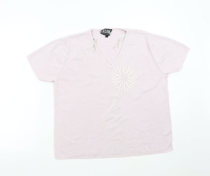 Womens UK Size L Casamia Pink Pullover Jumper