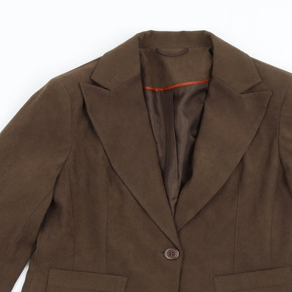 Womens UK Size 12 Evie Regular Brown Suit Jacket