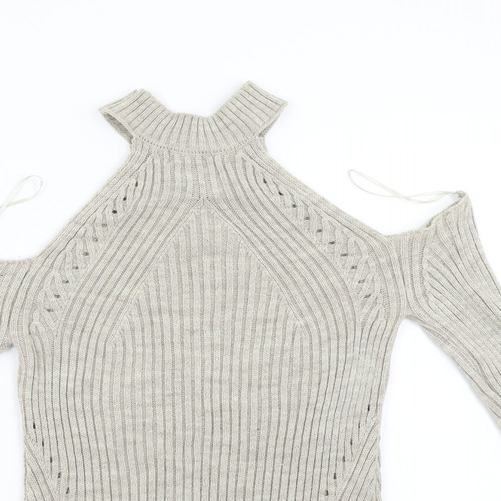 Womens UK Size 8 Select Beige Pullover Jumper