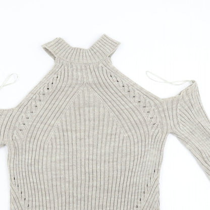 Womens UK Size 8 Select Beige Pullover Jumper