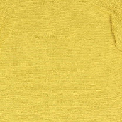Womens UK Size L Peacocks Yellow Pullover Jumper