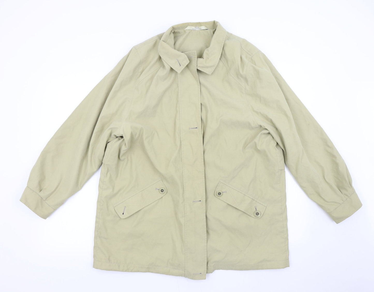Womens UK Size 16 M&S Yellow Overcoat