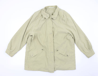 Womens UK Size 16 M&S Yellow Overcoat