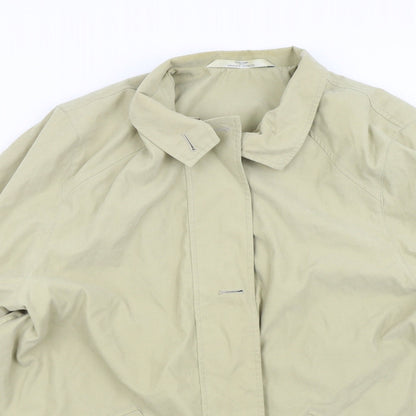 Womens UK Size 16 M&S Yellow Overcoat