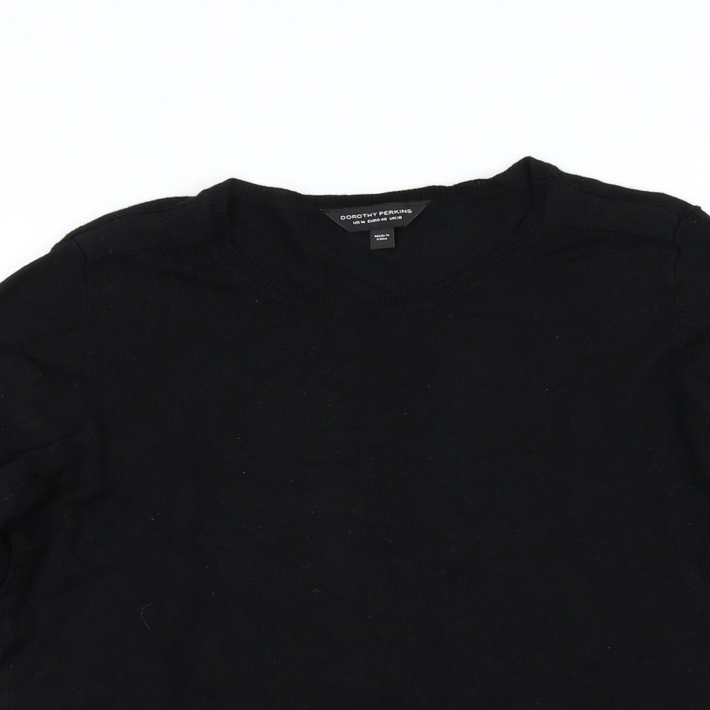 Womens UK Size 18 Dorothy Perkins Black Pullover Jumper