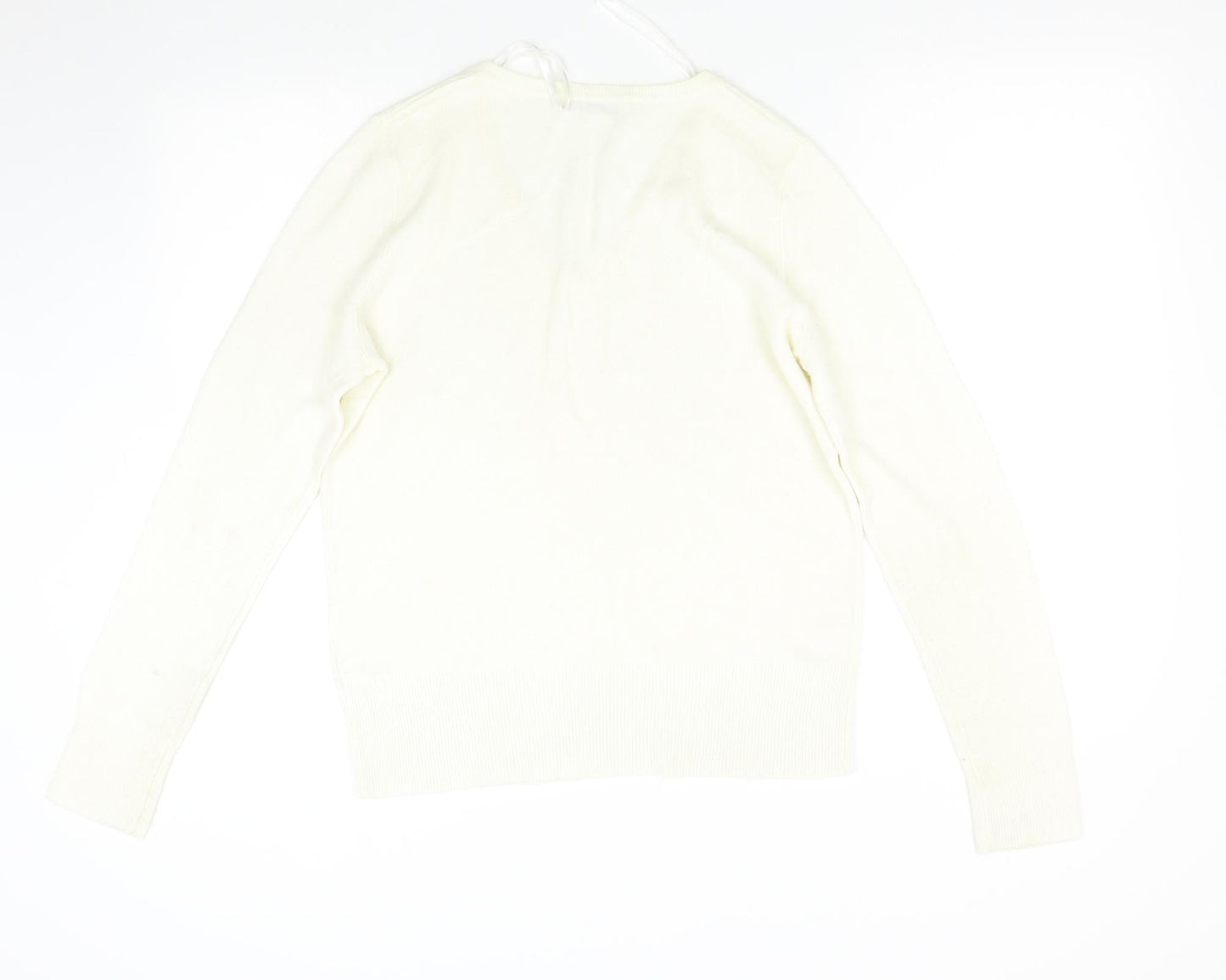 George Womens Ivory  Knit Pullover Jumper Size 14
