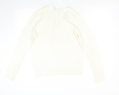 George Womens Ivory  Knit Pullover Jumper Size 14