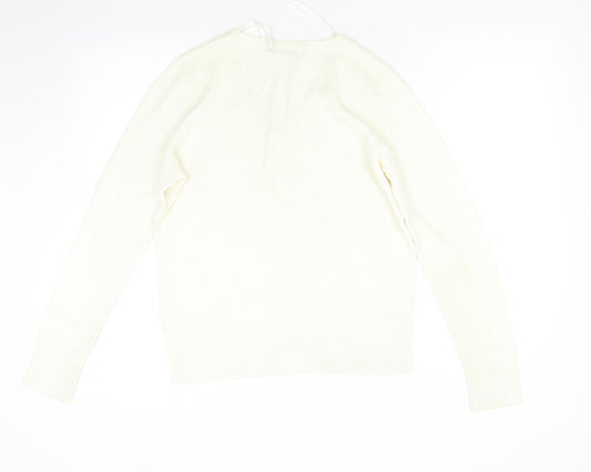 George Womens Ivory  Knit Pullover Jumper Size 14