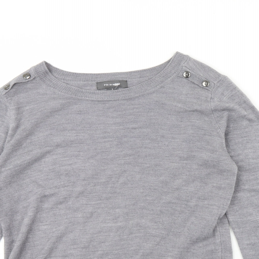 Primark Womens Grey   Pullover Jumper Size 10
