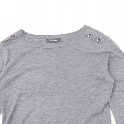 Primark Womens Grey   Pullover Jumper Size 10