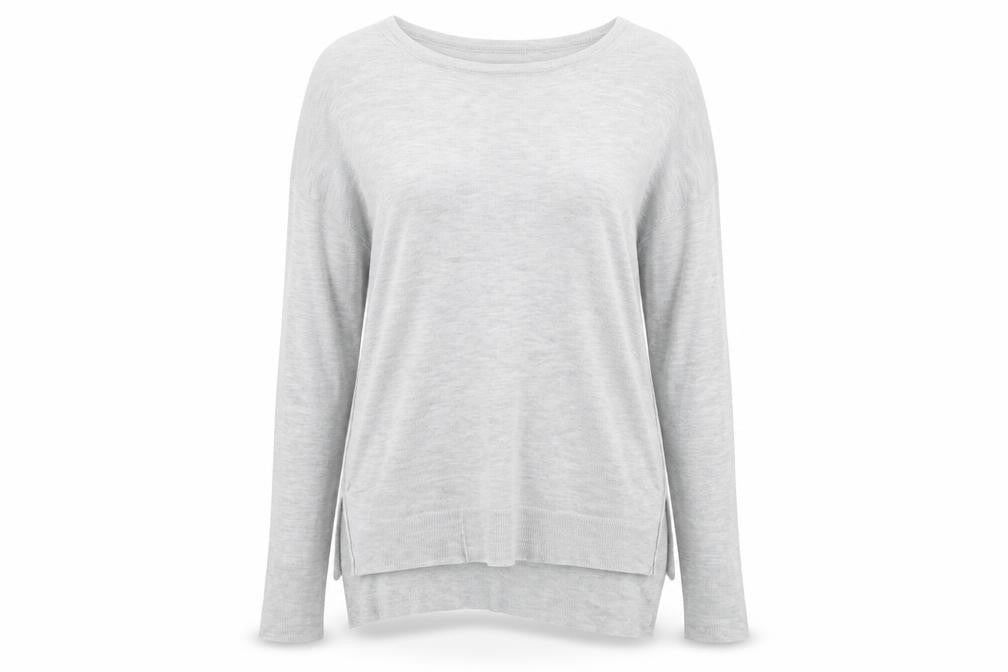Womens UK Size 10 New Look Grey Pullover Jumper