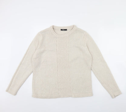 BM Womens Beige   Pullover Jumper Size M