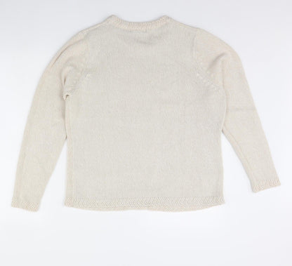 BM Womens Beige   Pullover Jumper Size M