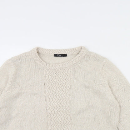 BM Womens Beige   Pullover Jumper Size M