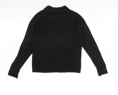 Papaya Womens Black   Pullover Jumper Size M