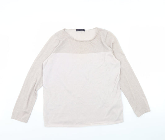 Womens UK Size 16 M&s Pink Pullover Jumper