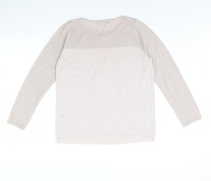 Womens UK Size 16 M&s Pink Pullover Jumper
