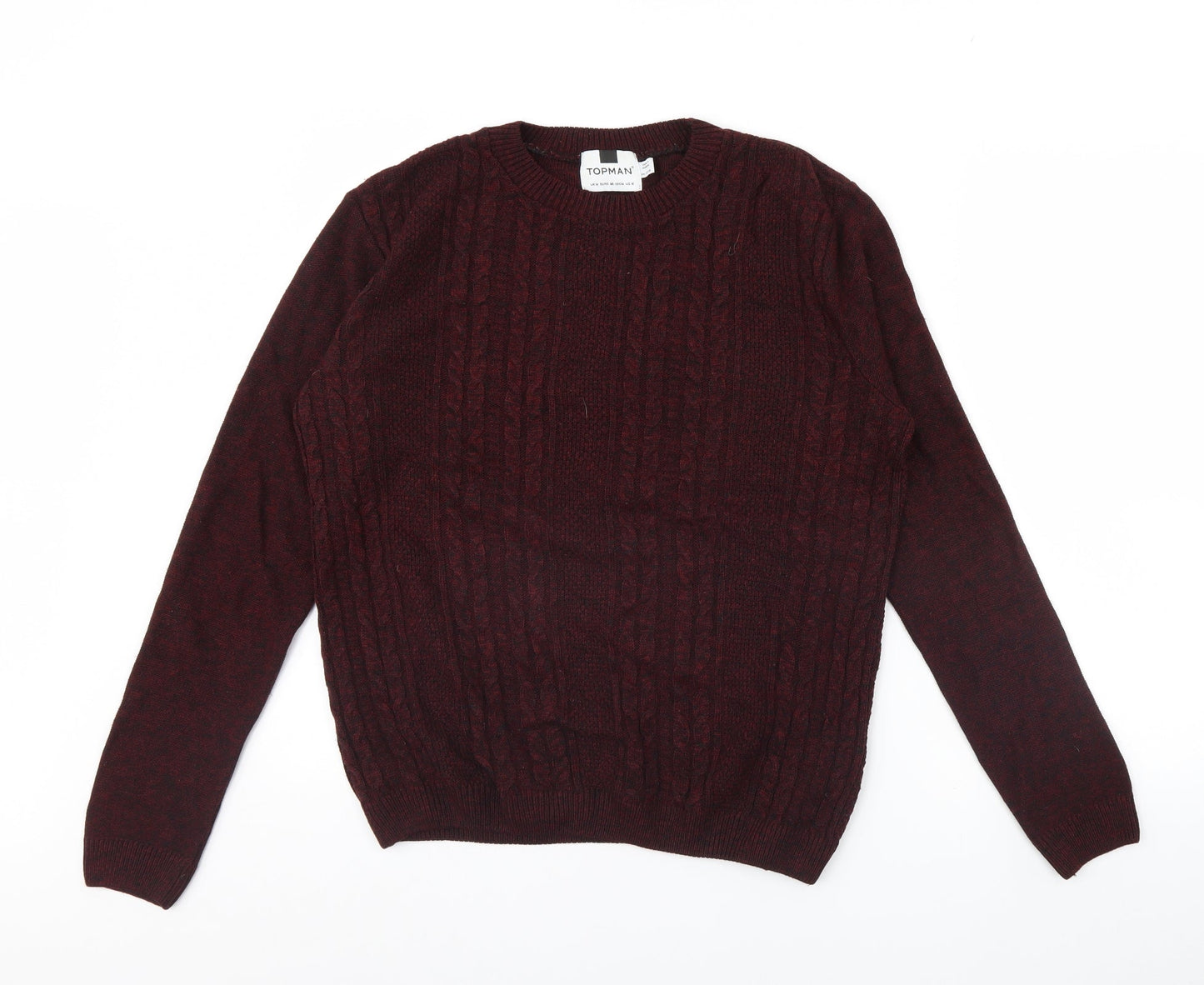 Topman Mens Red   Pullover Jumper Size M