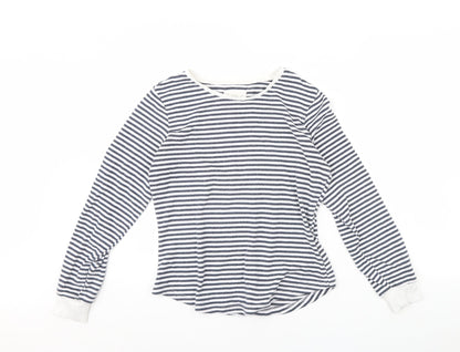 F&F Womens Blue Striped  Cami Pyjama Top Size 8