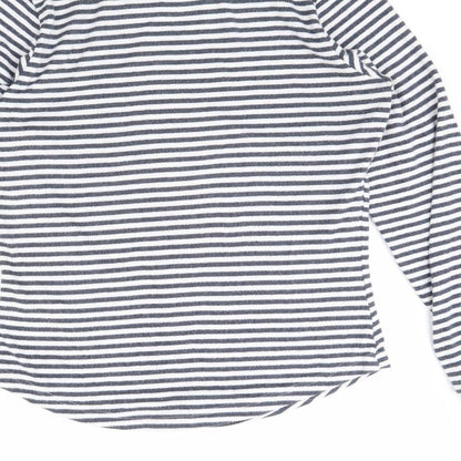 F&F Womens Blue Striped  Cami Pyjama Top Size 8