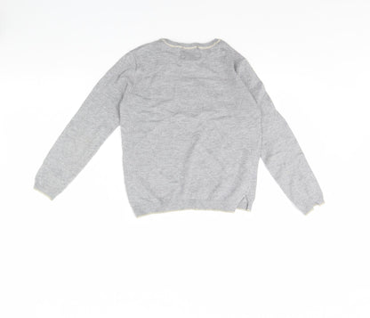 Zara Girls Grey   Pullover Jumper Size 8 Years