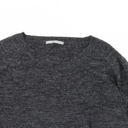 Womens UK Size 12 M&s Grey Pullover Jumper