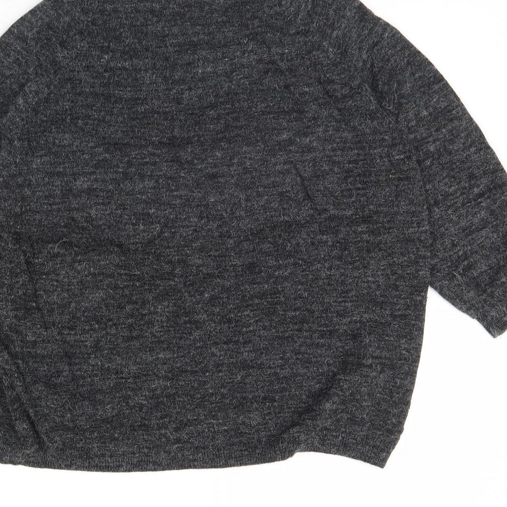 Womens UK Size 12 M&s Grey Pullover Jumper