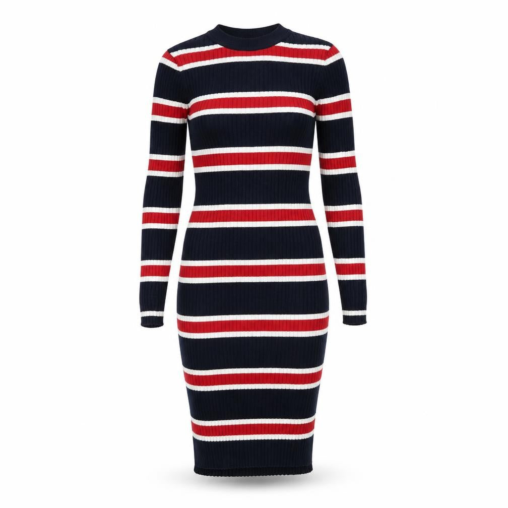 Divided Womens Blue Striped  Bodycon  Size 8