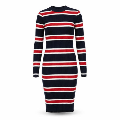 Divided Womens Blue Striped  Bodycon  Size 8