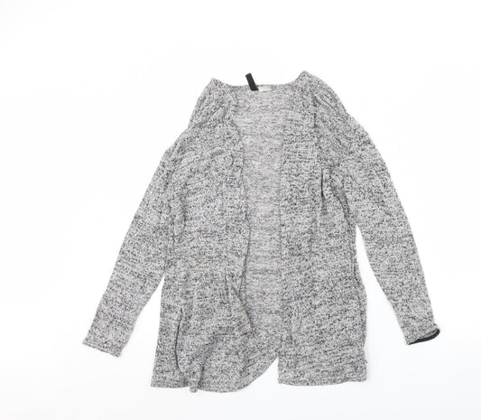 Womens UK Size S Divided Grey Cardigan Jumper