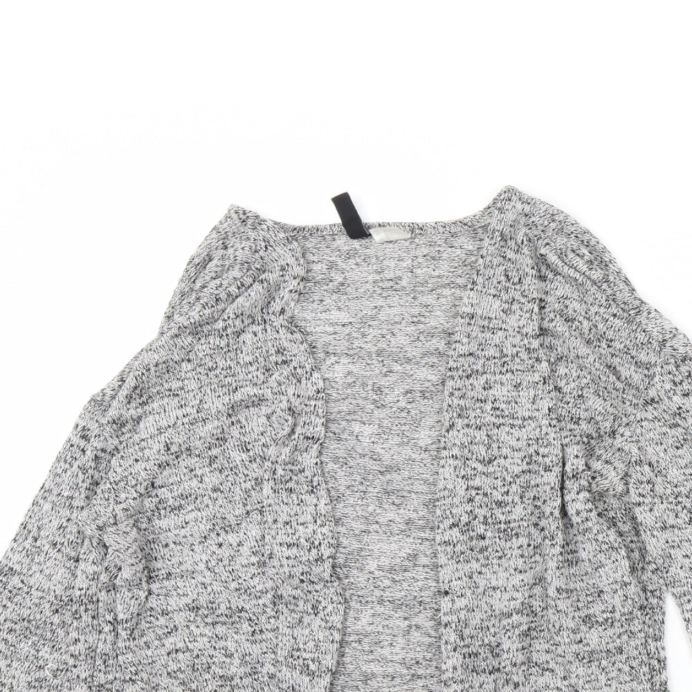 Womens UK Size S Divided Grey Cardigan Jumper