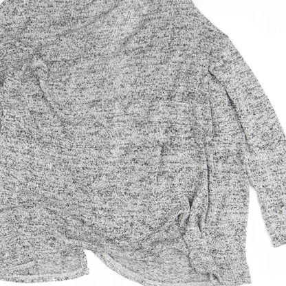Womens UK Size S Divided Grey Cardigan Jumper