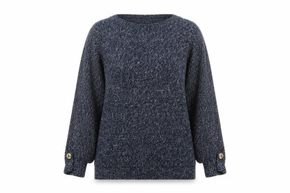 Womens UK Size 12 M&s Blue Pullover Jumper