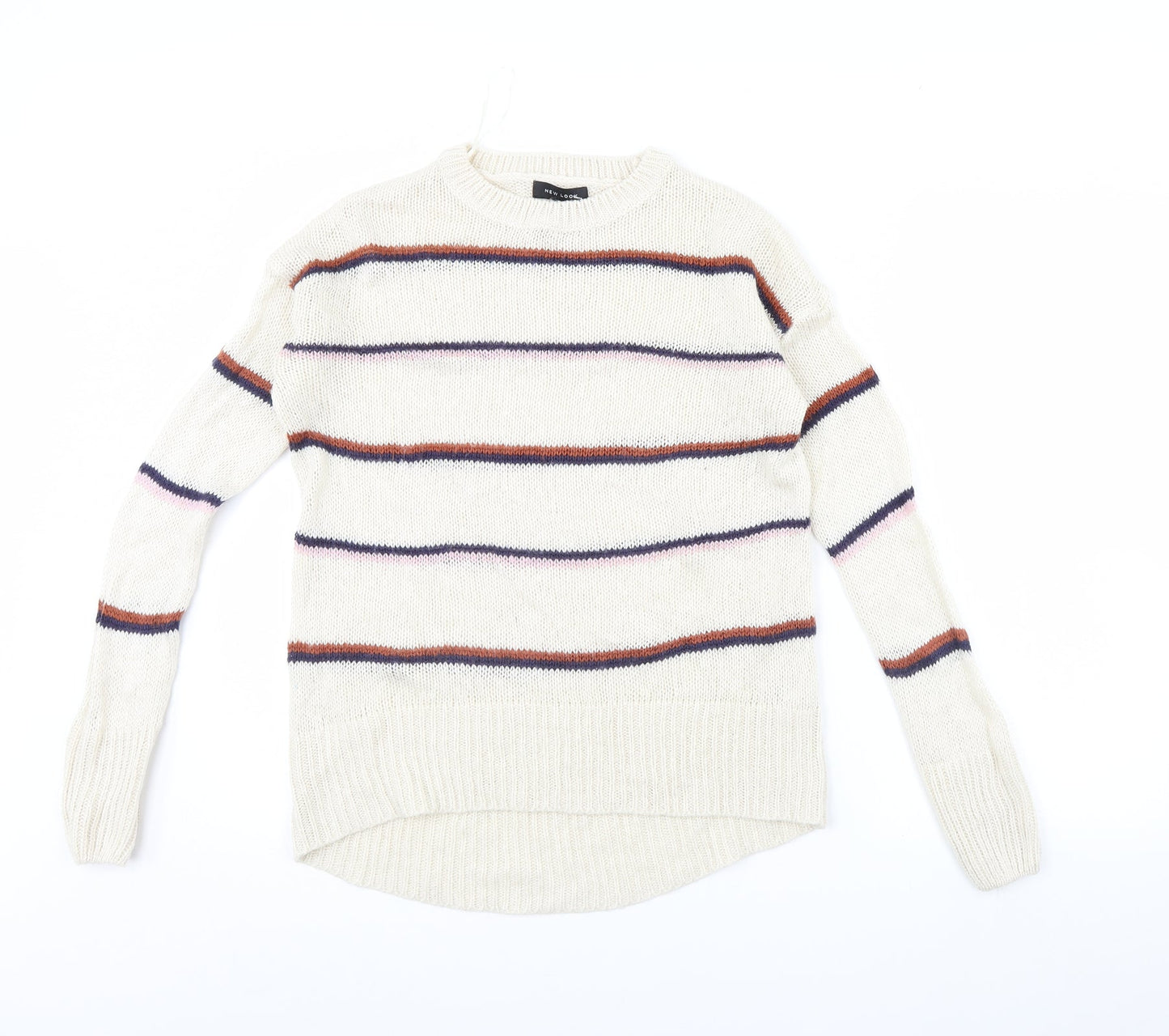 Womens UK Size S New Look Ivory Pullover Jumper